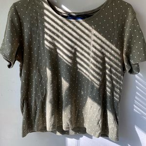 Karen Scott Polka Dot Shirt